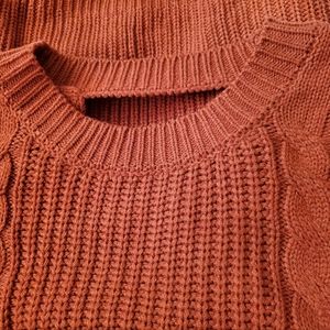 Dark orange sweater
